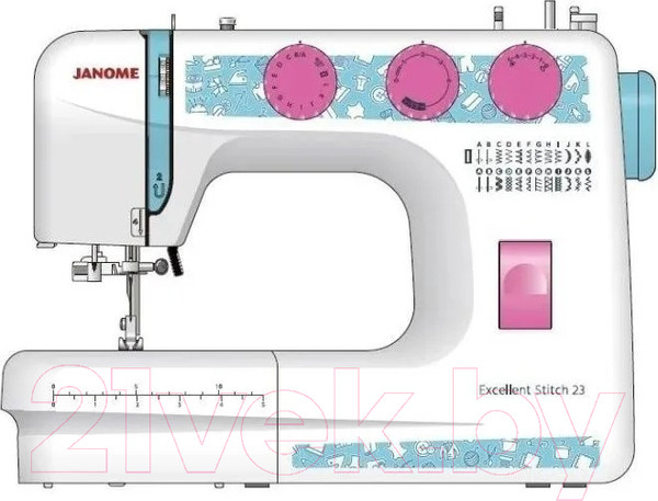 Изображение товара Швейная машина Janome Excellent Stitch 23 (белый)