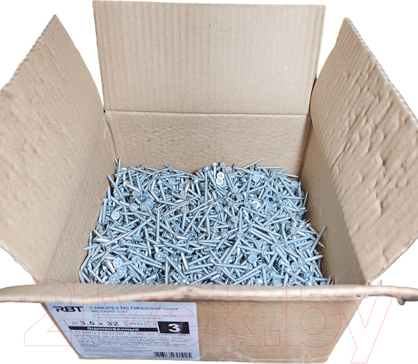 Изображение товара Саморез RBT СГКМ/Ц 3.5x32 мелкий шаг (3кг)