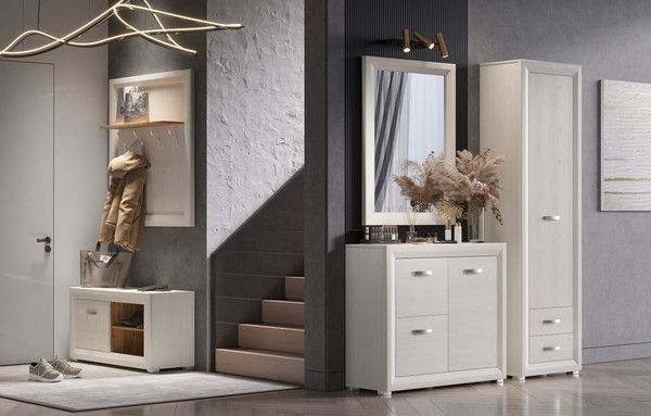 Изображение товара Тумба для обуви Black Red White Malta B136-BUT1D/110 (лиственница сибирская/орех лион)