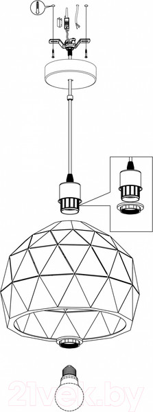 Изображение товара Потолочный светильник Eglo 97854 Roccaforte
