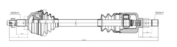 Изображение товара Приводной вал Patron PDS0311
