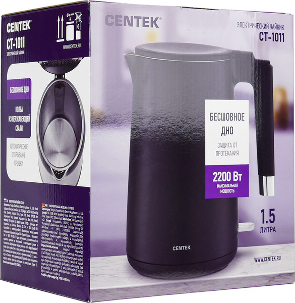 Изображение товара Электрочайник Centek CT-1011 (черный)