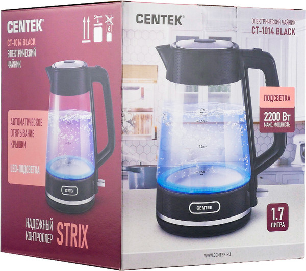Изображение товара Электрочайник Centek CT-1014 (черный)