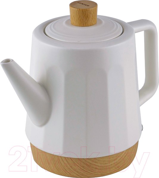 Изображение товара Электрочайник Centek CT-0067 (белый/под дерево)