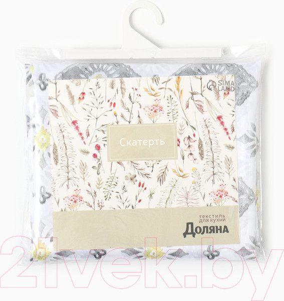 Изображение товара Скатерть Доляна Gray diamonds 145x110 / 10389113