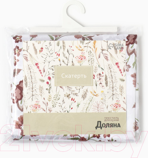 Изображение товара Скатерть Доляна Red flowers 145x300 / 10389107