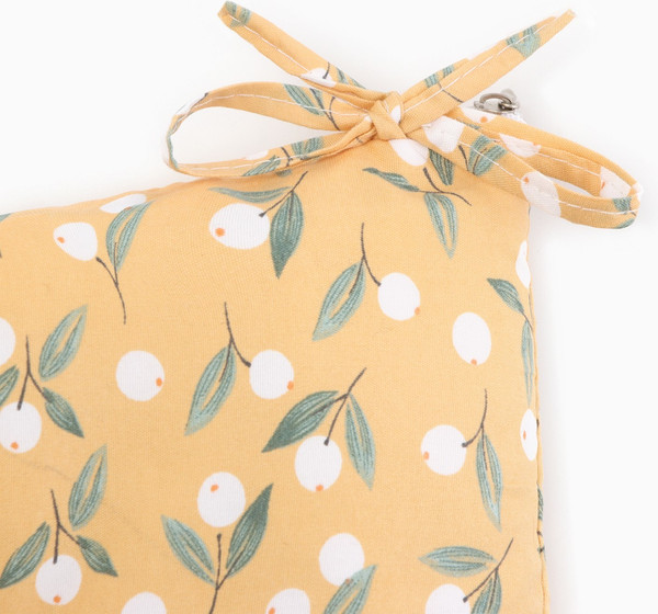 Изображение товара Подушка на стул Этель Цветы / 10401975 (40х40, желтый)