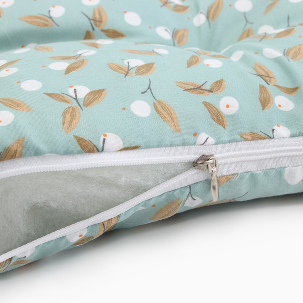 Изображение товара Подушка на стул Этель Цветы / 10401974 (40x40, голубой)