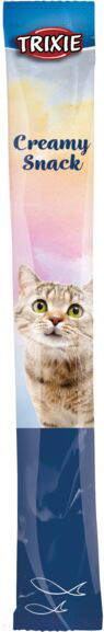 Изображение товара Лакомство для кошек Trixie Creamy Snacks рыба и курица без глютена и сахара (5x14г)