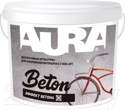 Изображение товара Штукатурка готовая декоративная Aura Dekor Beton (16кг, серый)