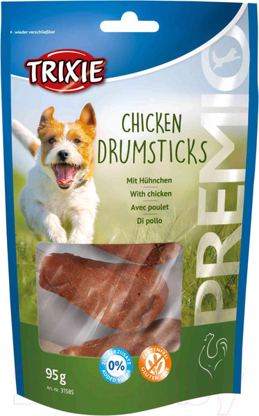 Изображение товара Лакомство для собак Trixie Premio куриные ножки с витамином С (95г)