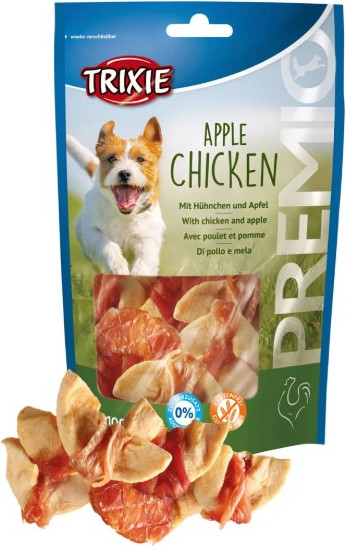 Изображение товара Лакомство для собак Trixie Premio кусочки с курицей и яблоком (100г)