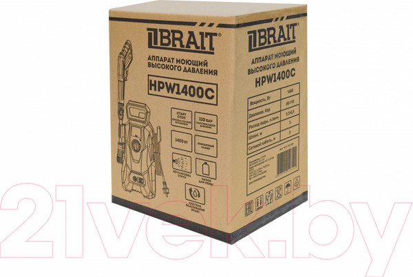 Изображение товара Мойка высокого давления Brait HPW 1400C