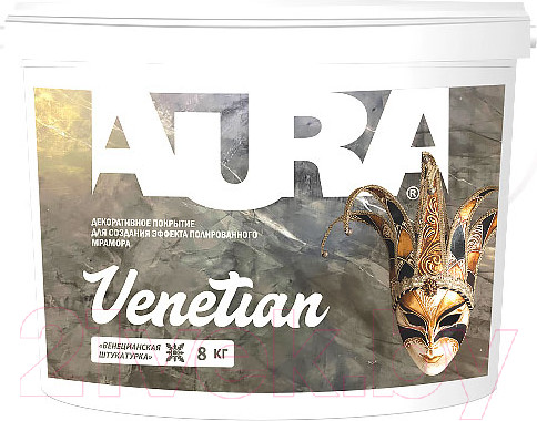 Изображение товара Штукатурка готовая декоративная Aura Dekor Venetian (8кг)