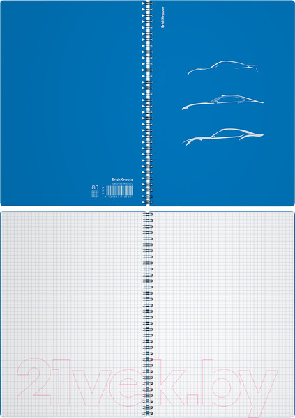 Изображение товара Тетрадь Erich Krause Mirage / 61972 (80л, синий)