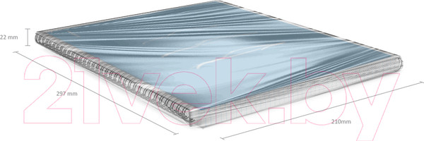 Изображение товара Тетрадь Erich Krause Mirage / 61972 (80л, синий)