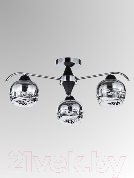 Изображение товара Люстра Aitin-Pro НПБ 02-3x60-105 / 8028/3 (черный/хром)