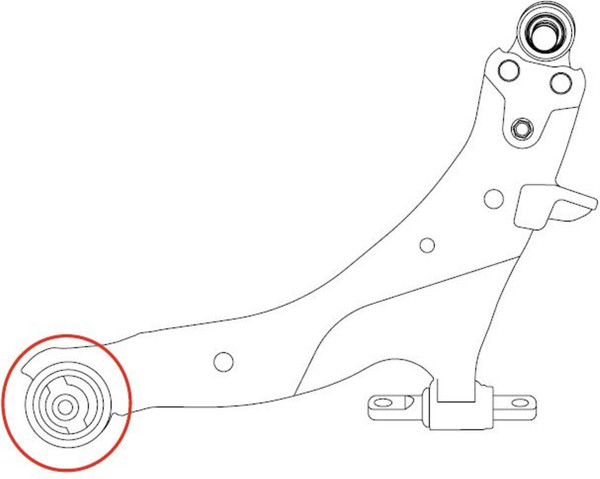 Изображение товара Сайлентблок рычага подвески CTR GV0006