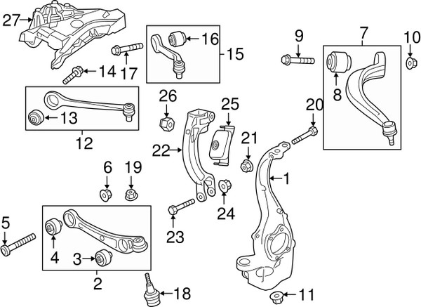 Изображение товара Сайлентблок рычага подвески Volkswagen 4H0407182C
