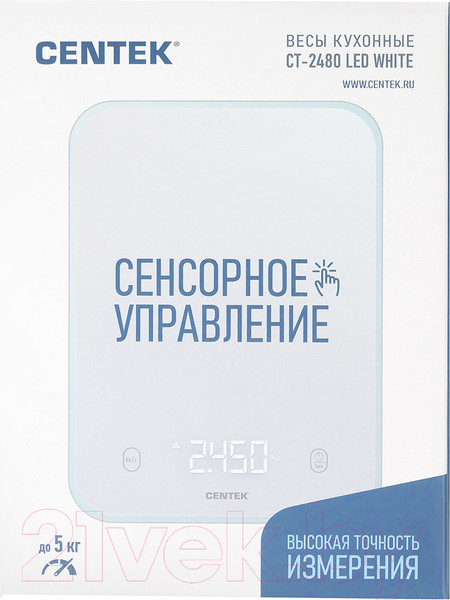 Изображение товара Кухонные весы Centek CT-2480 (белый)