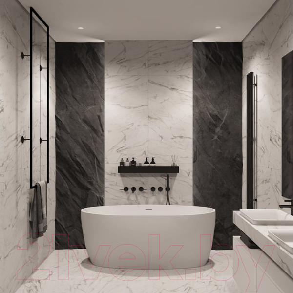 Изображение товара Ванна акриловая Teymi Lina 170x76x58 / T130101 (белый матовый)