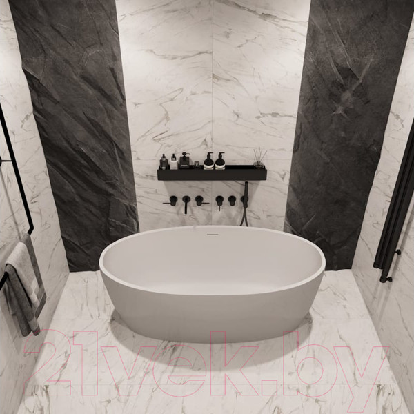 Изображение товара Ванна акриловая Teymi Lina 170x76x58 / T130101 (белый матовый)