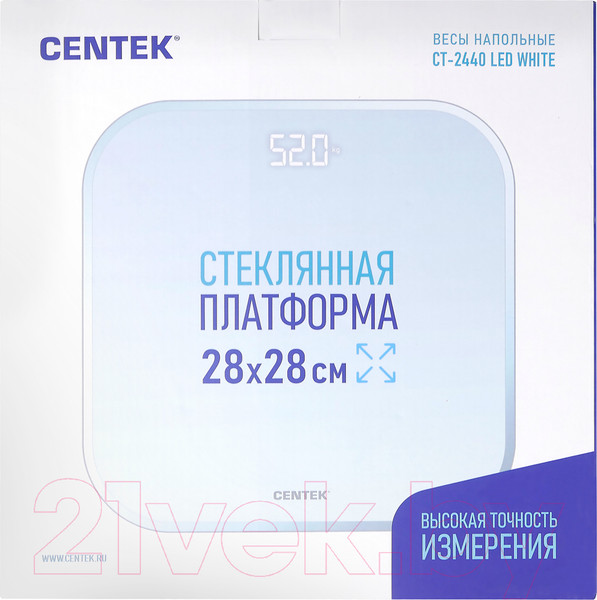Изображение товара Напольные весы электронные Centek CT-2440 (белый)