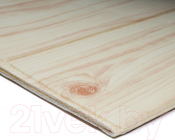 Изображение товара Панель ПВХ Самоклейкин Самоклеющаяся Береза светлая 3D-FW-02 (70x70x4мм)