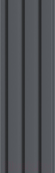 Изображение товара Реечная панель STELLA Beats De Luxe Black Lead МДФ (2700x119x16мм)