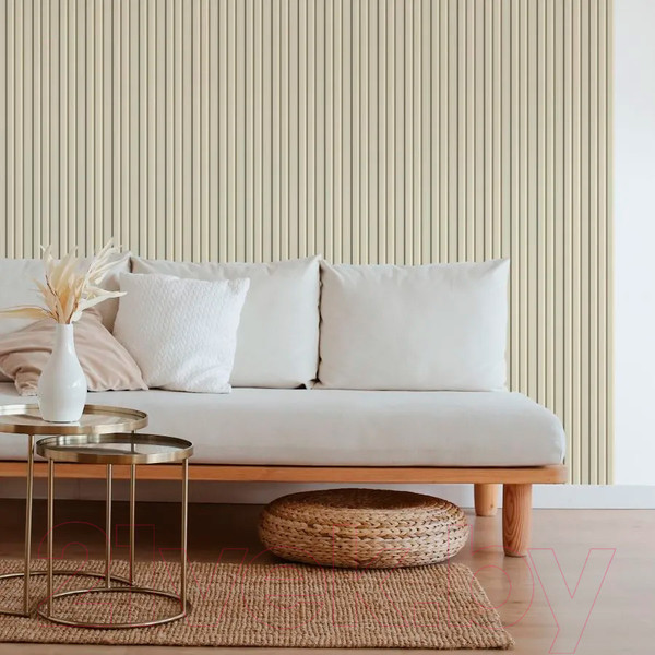 Изображение товара Реечная панель STELLA Beats De Luxe Palomino МДФ (2700x119x16мм)