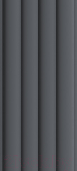 Изображение товара Реечная панель STELLA Wave De Luxe Black Lead МДФ (2700x119x16мм)