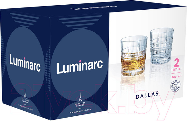 Изображение товара Набор стаканов Luminarc Даллас Голд O0430 (2шт)