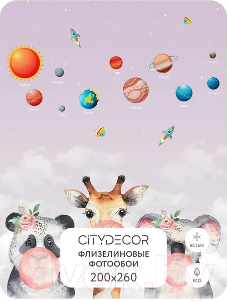 Изображение товара Фотообои листовые Citydecor Bubble Gum 10 (200x260см)