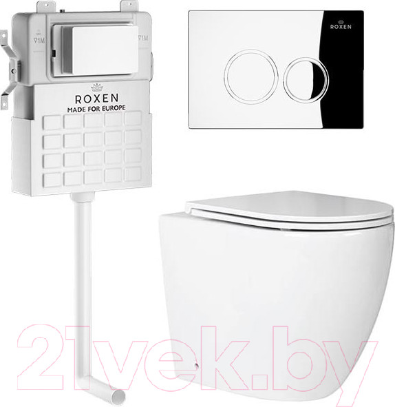 Изображение товара Унитаз приставной с инсталляцией Roxen Attach 966891