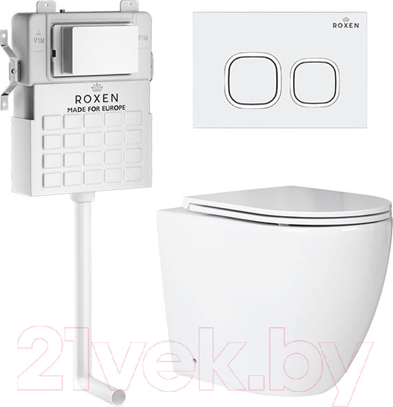 Изображение товара Унитаз приставной с инсталляцией Roxen Attach 966929