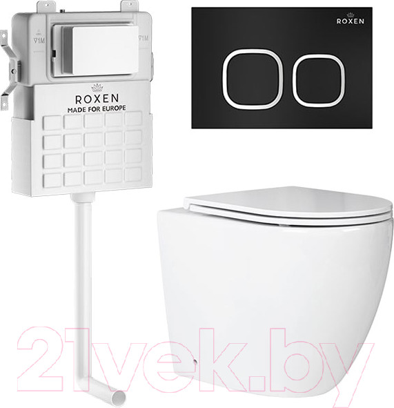 Изображение товара Унитаз приставной с инсталляцией Roxen Attach 966934