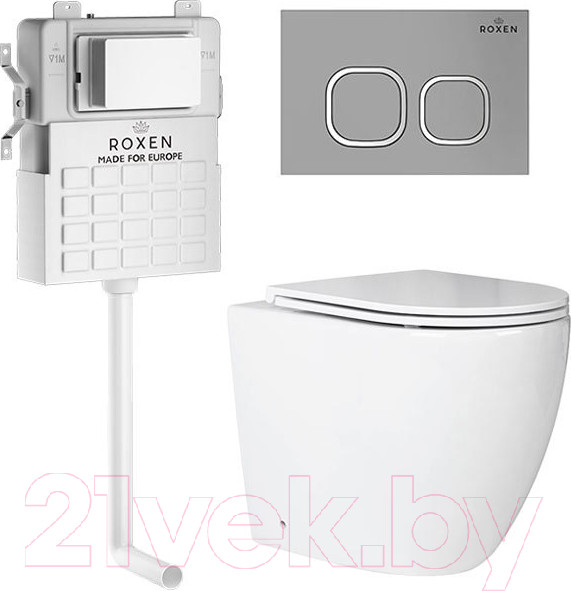 Изображение товара Унитаз приставной с инсталляцией Roxen Attach 966947