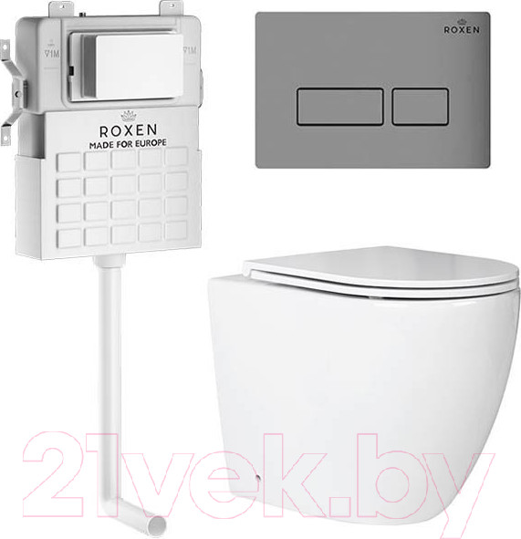 Изображение товара Унитаз приставной с инсталляцией Roxen Attach 967059