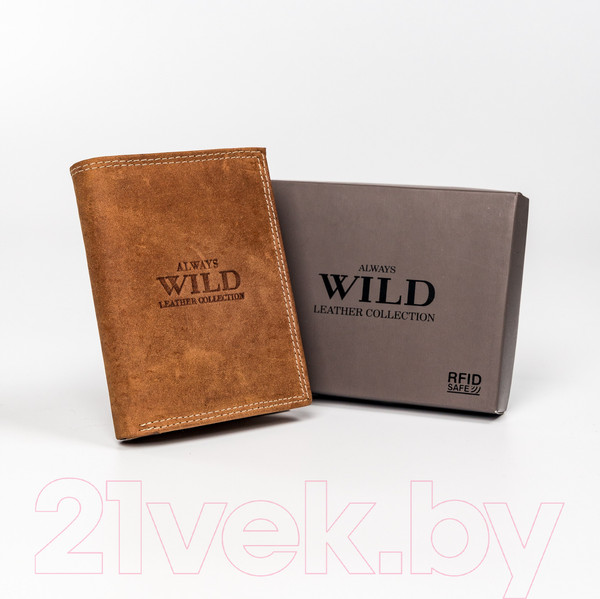 Изображение товара Портмоне Always Wild N4-P-CHM-1003 (коньячный)
