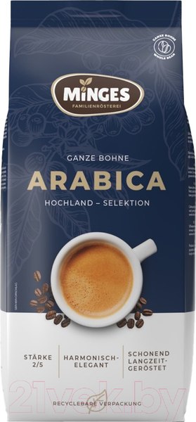 Изображение товара Кофе в зернах Minges Arabica 100% арабика (1кг)