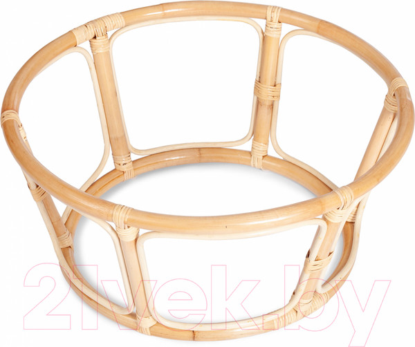 Изображение товара Кресло садовое Tetchair Papasan Eco P115-1/SP STD c подушкой, ремешками (натуральный/ткань оранжевый)