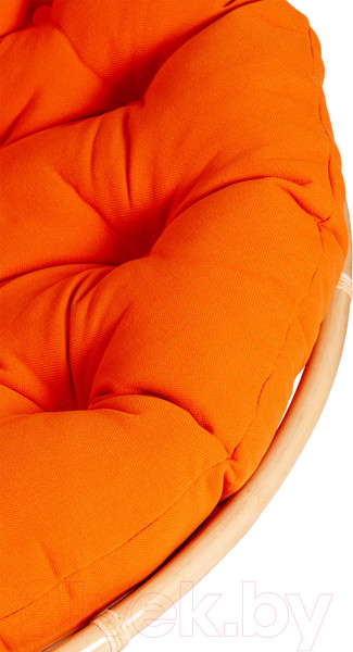 Изображение товара Кресло садовое Tetchair Papasan Eco P115-1/SP STD c подушкой, ремешками (натуральный/ткань оранжевый)