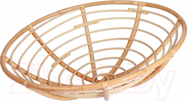 Изображение товара Кресло садовое Tetchair Papasan Eco P115-1/SP STD c подушкой, ремешками (натуральный/ткань оранжевый)
