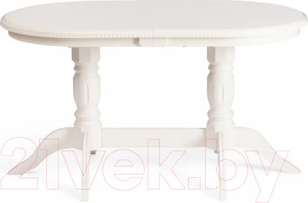 Изображение товара Обеденный стол Tetchair Coppola 140+40x80x77 (бук/Ivory White)