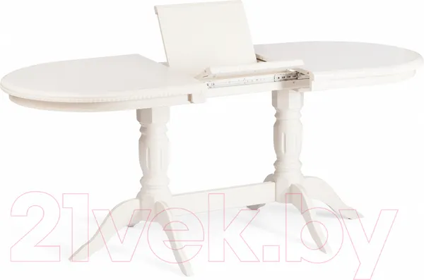 Изображение товара Обеденный стол Tetchair Coppola 140+40x80x77 (бук/Ivory White)