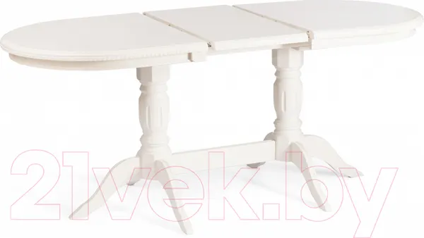 Изображение товара Обеденный стол Tetchair Coppola 140+40x80x77 (бук/Ivory White)