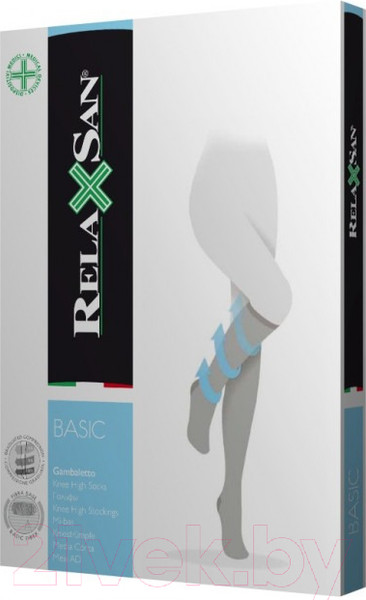 Изображение товара Гольфы компрессионные RelaxSan Basic Plus 850P, 140 den, 2 кл.к. (р.5, темно-бежевый)