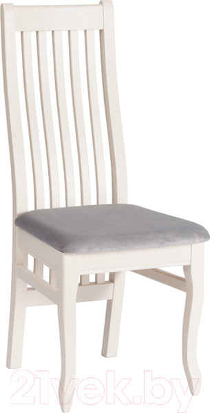 Изображение товара Стул Tetchair Dolce 40x46x100 (бук/Ivory White/велюр/Tenerife Ultimate Grey)
