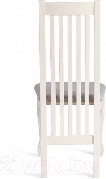 Изображение товара Стул Tetchair Dolce 40x46x100 (бук/Ivory White/велюр/Tenerife Ultimate Grey)