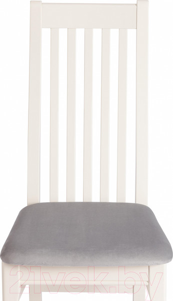 Изображение товара Стул Tetchair Dolce 40x46x100 (бук/Ivory White/велюр/Tenerife Ultimate Grey)